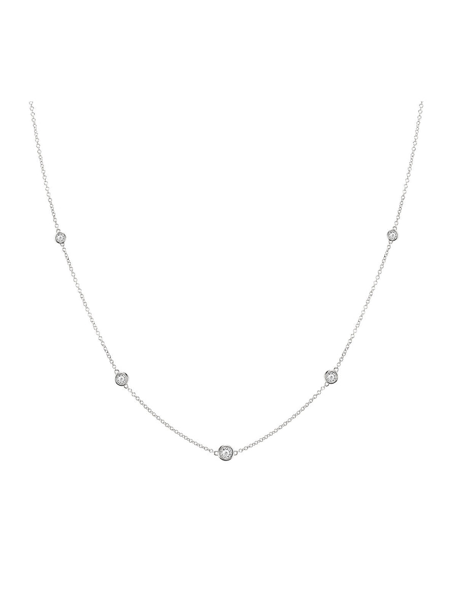 0.50ct Diamond 14K Gold By The Yard Necklace