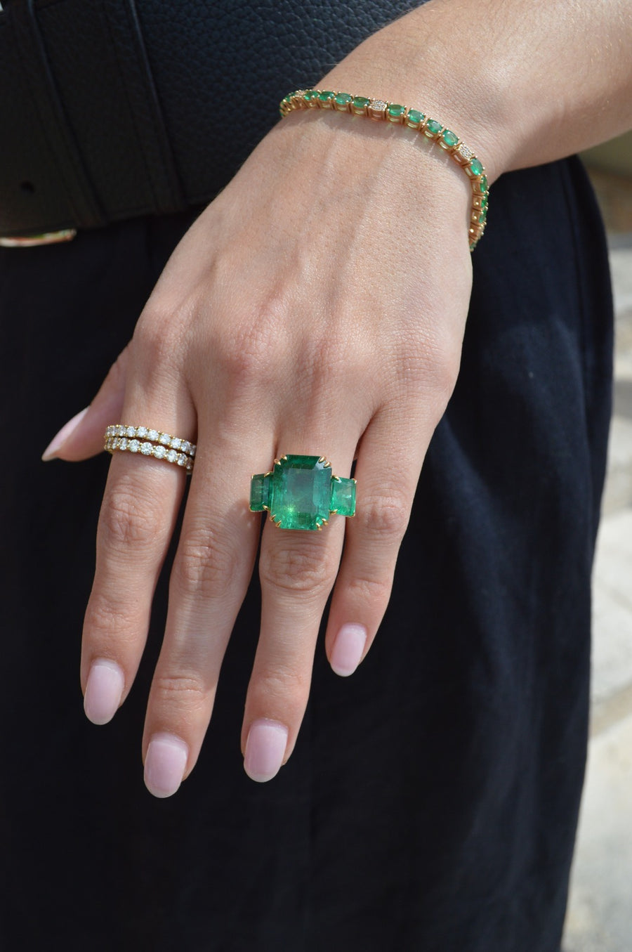 15.75ct Zambia Emerald 18K Gold Cocktail Ring