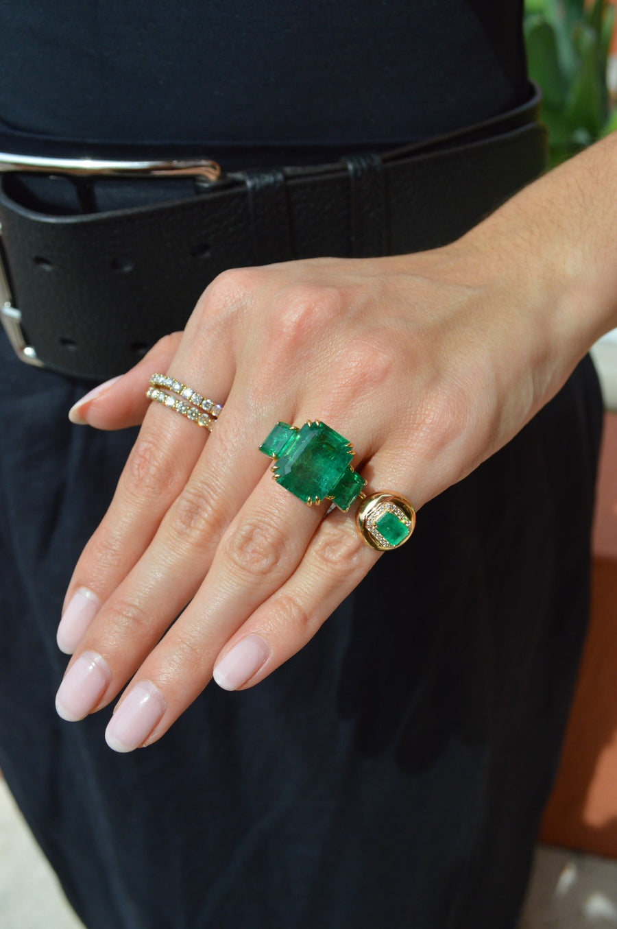 15.75ct Zambia Emerald 18K Gold Cocktail Ring